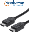 MANHATTAN 323246 - Cable HDMI de Alta Velocidad de 10 Metros/ Resolución 4k@30Hz/ Soprota 3D y Canal de Ethernet de 100 Mbps/ HDMI Macho a Macho/ Soporta Canal de Retorno de Audio (ARC)/ Blindado para Reducir Interferencia/ 