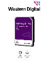 WESTERN WD8001PURP - Disco Duro de 8TB Purple PRO/ Especial para Videovigilancia con IA/ Tecnología IA AllFrame/ Interface: Sata 6 Gb/s/ Cache 256 MB/ Hasta 64 Cámaras/ 32 Secuencias de IA para Análisis de Aprendizaje Profundo/ 