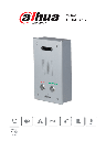 DAHUA DHI-VTA2302A - Terminal de ayuda o intercomunicador  /2.7" 2MP CMOS de alta definición, baja iluminación / Panel de aluminio anodizado / Iluminación automática y visión nocturna / Alarma de un botón, llamada de emergencia SOS