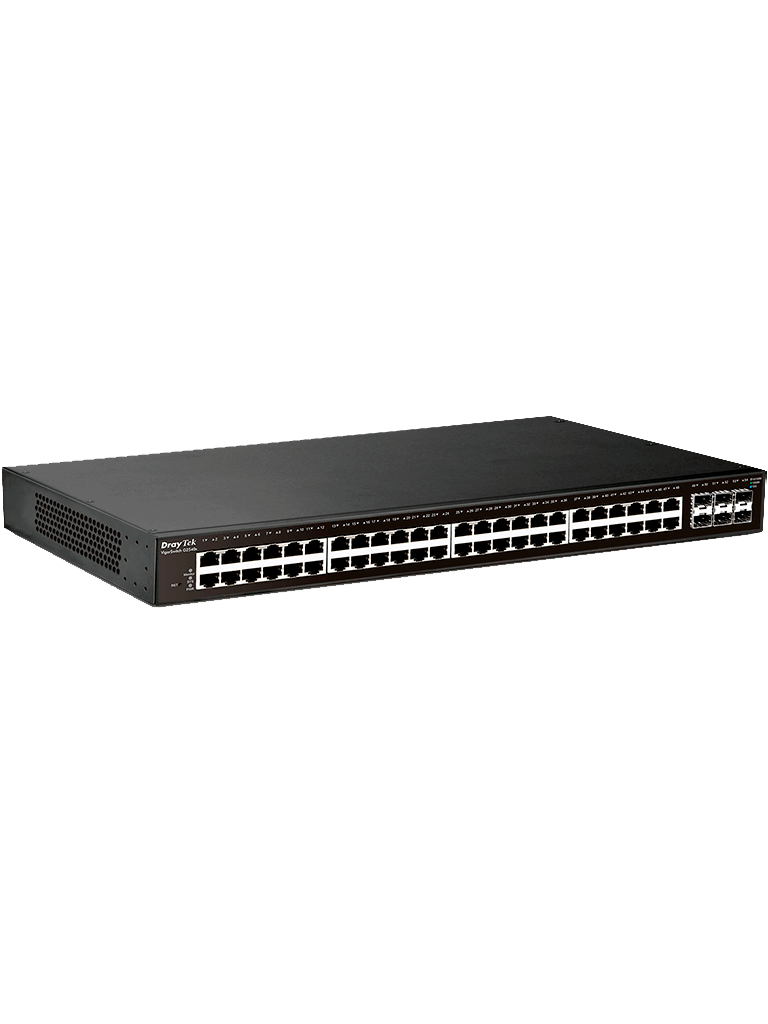 [DRY1860003] DrayTek VigorSwitch G2540xs - Switch Gigabit Ethernet Administrable Capa 2/ 48 puertos Gigabit Ethernet/ 6 Puertos SFP & SFP+/ Capacidad de switching hasta 216 Gbps