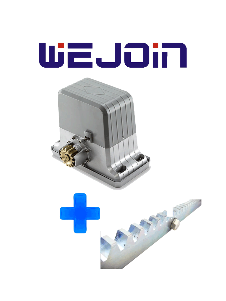 [WJN0970001] WJPKM202P - Paquete de Motor para portón deslizante o corredizo / Soporta hasta 1800 kg / Incluye motor modelo WJPKMP202 / 3 metros de cremallera modelo WJKJCT y accesorios de fijación 