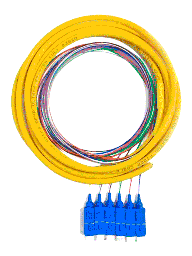 SBE TECH SBE-PIGSC2MSM6P Juego de  6 pigtail SC / MONOMODO 9/125 / 2 metros