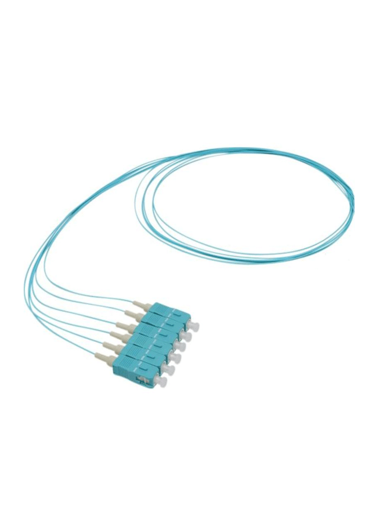 SBETECH SBE-PIGSC2M50M46PC - Juego de Pigtail SC / Multimodo 50/125 µm / 2 metros / Paquete de 6 