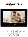 DAHUA VTH2621G-P - Monitor IP Touch de 7 Pulgadas/ Serie Lite/ Negro/ Poe Estándar/ 6&1 E&S de Alarmas/ Uso Interior/ Modo No Molestar/ H.265/ Soporta Hasta 4 Frentes de Calle y 4 Monitores Adicionales/ 