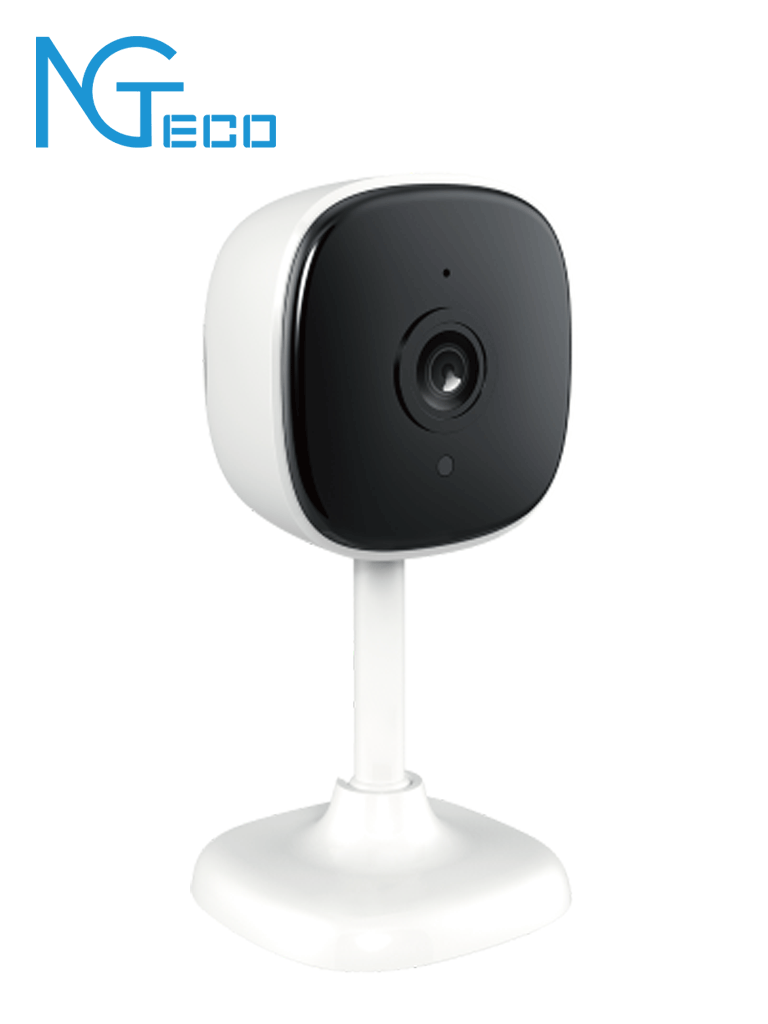 NGTECO NGC1201- Cámara Cubo  WiFi / 1080p / Visión Nocturna / Detección de Movimiento / Almacenamiento Local y en la Nube / Control Remoto / Audio Bi-direccional / Funciona con Alexa 