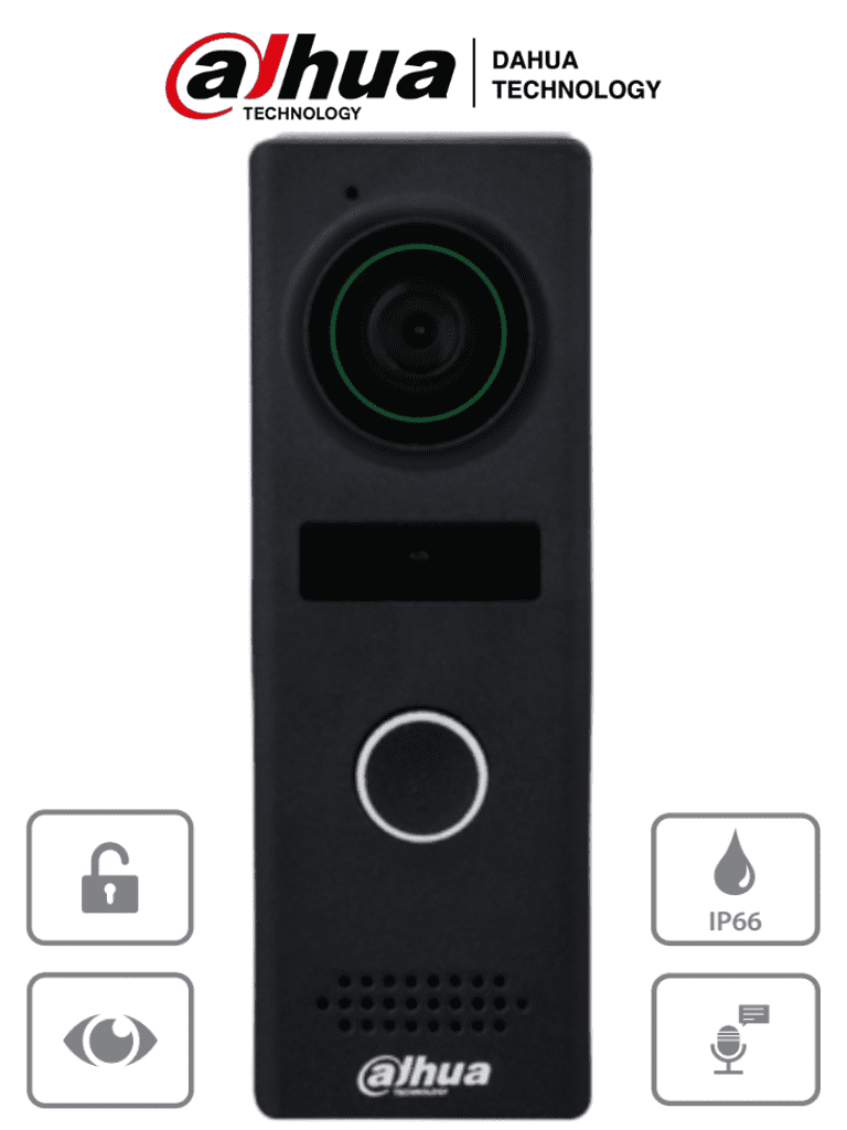[DHT2390003] DAHUA VTO1000JM  - Frente de Calle Analogico Metalico/ Antivandalico IK07/ Exterior IP66/ Camara de 1.3 Megapixeles con DWDR/ Soporta Apertura Remota/ Indicador Led/ Múltiples Sonidos de Timbre/ Detección de Estado de la Puerta/