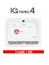 QOLSYS IQP4005 - Sistema de Alarma IQPanel4 Autocontenido , con Pantalla Tactil de 7", Power G 915 Mhz + DSC Serie Power 433 Mhz. Con 4 Bocinas integradas (4W). Para la plataforma Alarm.com