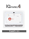 QOLSYS IQP4006 - Sistema de Alarma IQPanel4 Autocontenido , con Pantalla Tactil de 7", Power G 915 Mhz + Honeywell 345 Mhz. Con 4 Bocinas integradas (4W). Para la plataforma Alarm.com