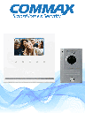COMMAX CDV43YP - Paquete de monitor con pantalla de 4.3 pulgadas manos libres incluye frente de calle de aluminio con relay para apertura de puerta/ Conexion a 4 hilos 