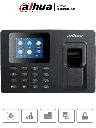 DAHUA DHI-ASA1222E-S - Control de asistencia con pantalla de 2.4", 2,000 huellas, 1,000 usuarios y 100,000 registros. Comunicación TCP/IP, puerto USB para actualizaciones y salida de relevador para timbre.