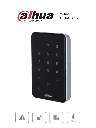 DAHUA DHI-ASR2101A-ME  - Lectora con Tecnologia Dual con Teclado para Panel de Control de Acceso/ Soporta Tarjetas ID y Mifare/ Soporta Passwords/ Wiegand y RS-485/ Soporta Uso Exterior/