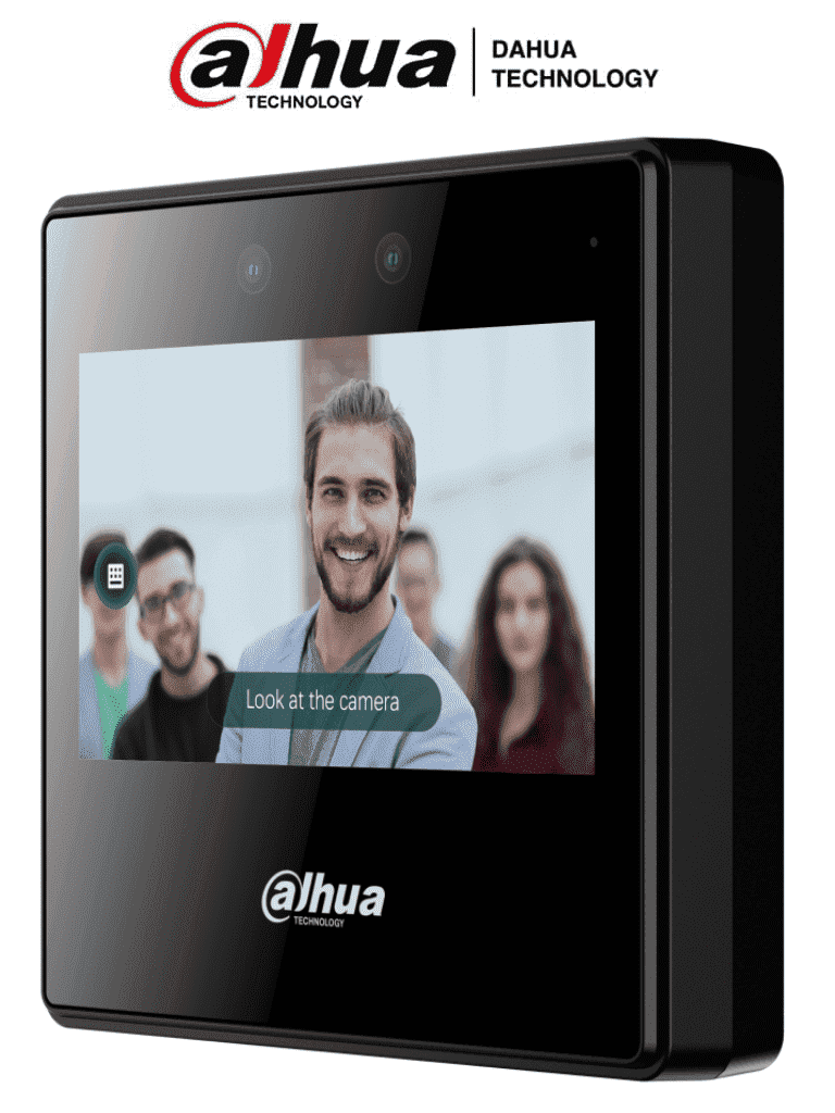 DAHUA ASA3223A-W - Control de Asistencia con Reconocimiento Facial/ Pantalla Touch de 4.3 Pulgadas/ WiFi/ 2000 Rostros y Contraseñas/ 300,000 Registros/ Detección de Vida/ 0.2 Segundos/ Rango de Reconocimiento de .3 a 1.5 Metros/