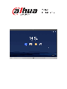 DAHUA DHI-LCH65-MC410-B - Pantalla Interactiva 4k/UHD/ 65 Pulgadas/ Touch/ Android/ Resolucion de 3840 x 2160/ Camara de 5 Megapixeles Integrada/ Ideal para Escuelas y Oficinas/ Brillo de 350 cd/m2/ Microfono y Altavoces Integrados/ Case Metalico/ 