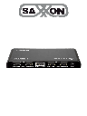 SAXXON LKV314HDR-V2.0 - Divisor HDMI 4K de 1 Entrada y 4 salidas/ Resolución 4K x 2K Ultra HD/ 1080P Full HD/ Soporta HDR y Ajuste de resolución EDID/ Salidas de video combinadas en 4K y 1080P/ Distancia de hasta 10 Metros en Entrada y Salidas/