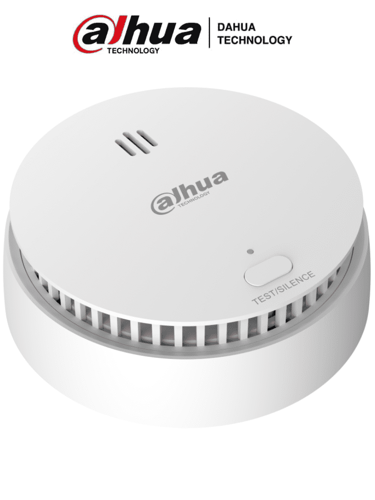 DAHUA DHI-HY-SA21A-W2 - Detector de Humo Inalámbrico / Sensor Fotoeléctrico de Doble Cámara / Sirena Interna de 85dB / Función de Prueba y Silenciar / Alarma Visual y Sonora / Indicador Led / #AlarmasDahua