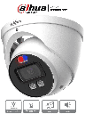 Dahua HAC-ME1239HN-A-PV - Cámara Domo TiOC de 2 Megapixeles/ Disuasion Activa Luz Roja y Azul/  Lente de 3.6 mm/ Super Adapt/ Microfono y Altavoz Integrados/ 40 Metros de Iluminación (IR y Cálida)/ Metalica/ IP67/