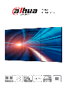 Dahua LS460UCM-EF - Pantalla Full HD para Videowall de 46 Pulgadas/ Panel LCD ADS Industrial 24/7/ Marco Ultra Delgado de 3.5mm/  Soporta Daisy Chain (Conexión HDMI en Cadena)/ Interfaces HDMI, DVI, VGA, BNC y USB/ Brillo 500 cd/m2/ 