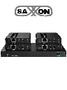 SAXXON LKV724P- Kit Extensor HDMI de 4 Puertos/ Resolucion 4K@30Hz/ Hasta 40 metros con resolución 4K y 70m a 1080P/ Cat 6/ 6A/ 7/ Loop HDMI/ Transmisor IR/ Plug and play