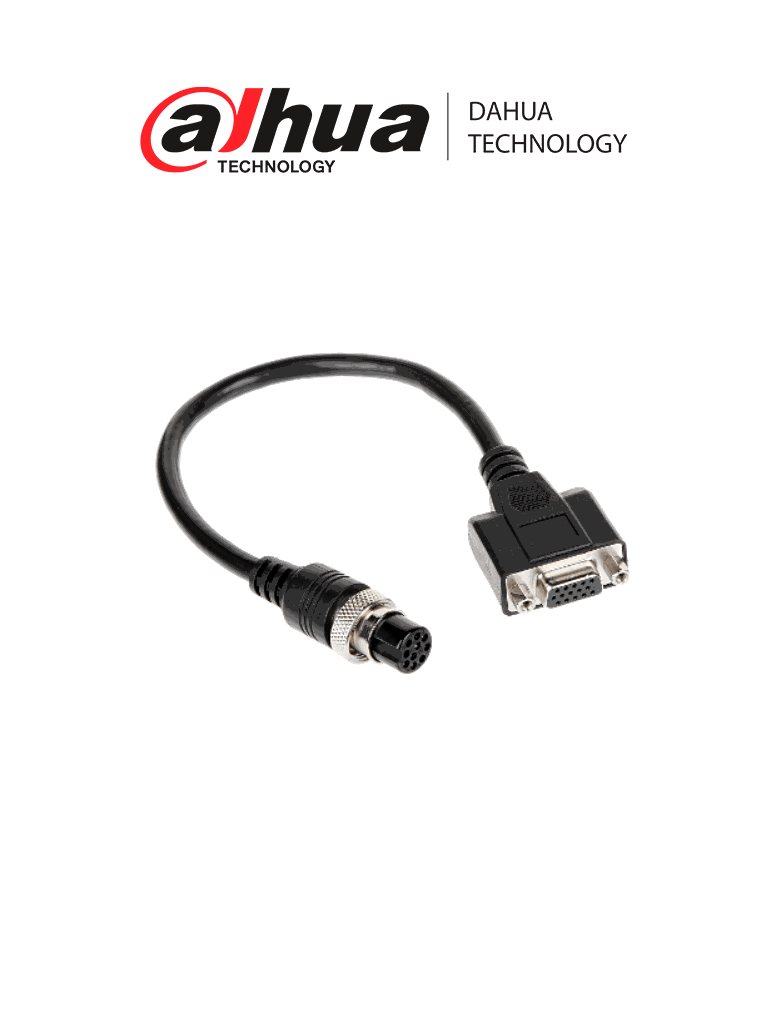 [DHT0390021] DAHUA MC-AF10-DBF15 - Cable VGA para DVR y NVR Móvil/ Compatible con MXVR Serie 4000/ Compatible con MNVR Serie 4000 y 8000/ Conector M12 Tipo Aviacion 10 Pines