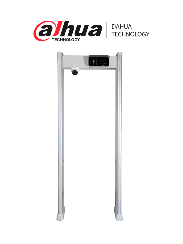 DAHUA DHI-ISC-D118-T - Arco Detector de Metales de 18 Zonas con Medición de temperatura/ pantalla de 3.5 pulgadas/ 