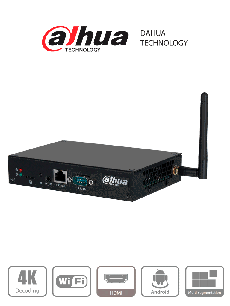 DAHUA DHI-DS04-AI400 - Caja de Control Multimedia para Señalización Digital/ Android/ Compatible con Software MPS para Administración/ Ethernet