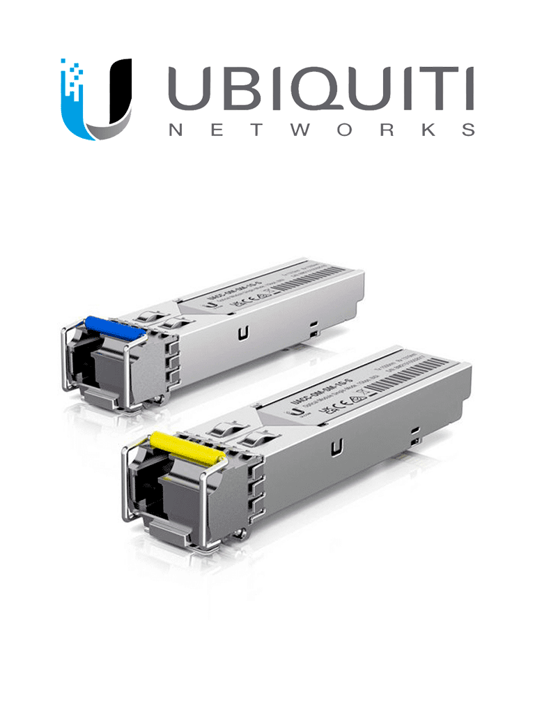 [UBI1880005] Ubiquiti UACC-OM-SM-1G-S-2 - Módulo SFP MonoModo/ Transceptor Mini Gbic/ Rendimiento hasta 1.25Gbps/ Conector tipo LC/ Conexión hasta 3Km