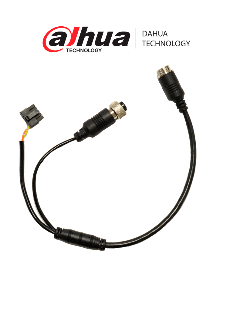 [DAM4470001] DAHUA CABLE CONVERTIDOR - CABLE Doble/ M12 Macho de 7 a 4 Pines / M12 Hembra 4 a 10 Pines / Para uso con cable extensor de 7 Pines/ Especial para uso con MD02 / Longitud de 30cm /
