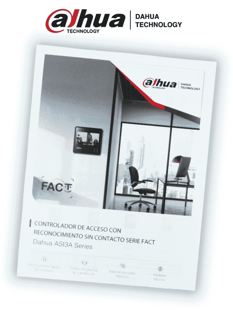 [DHT3010038] TVC MATPRO020 - Flyer Tamaño Carta con Información de Controles de Acceso Marca Dahua