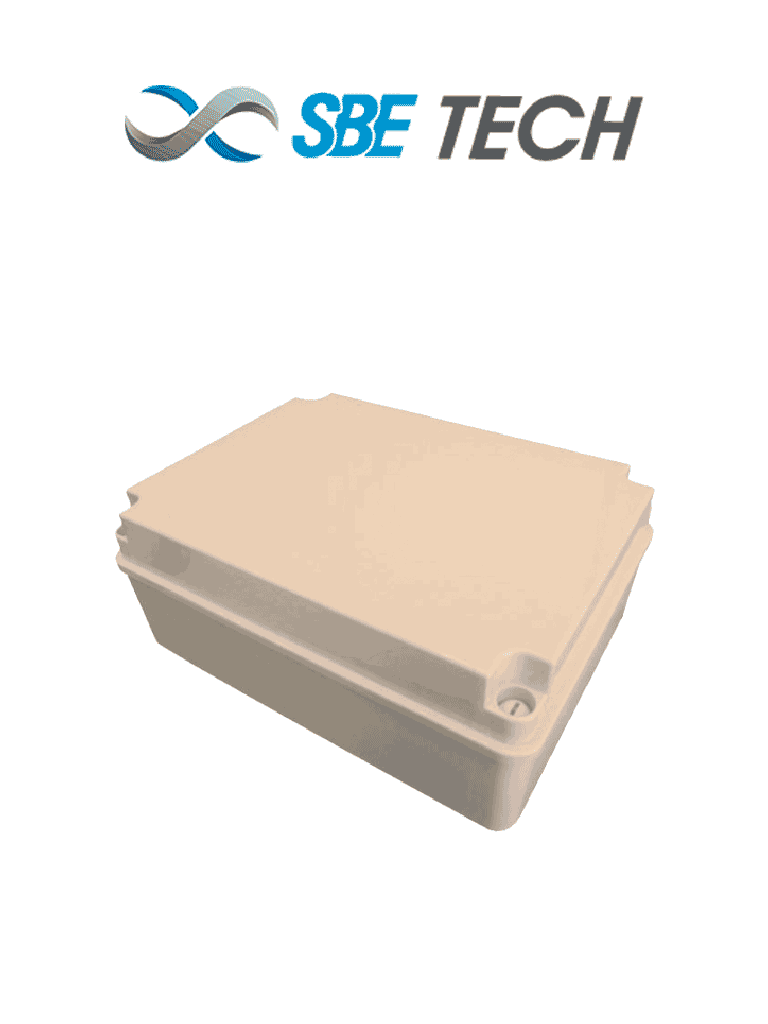 SBETECH OP240190160- Caja plástica de tapa opaca / 24.0 cm X 19.0 cm X 16.0 cm / Multiusos/ Grado de protección IP66 / Fabricado en material Autoextinguible/ Resistente a la abrasión