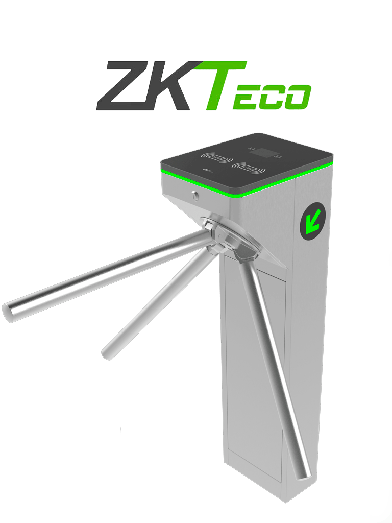 ZKTECO MTS1000 - Torniquete Bidireccional / Acero SUS304  / 110V / 25 x min / Carril 50 cm / Exterior Protegido / 2 millones de Ciclos / No cuenta con Lectores y Panel / Compatible con Equipos de Rostro, Palma, Huella, Tarjeta y Código QR