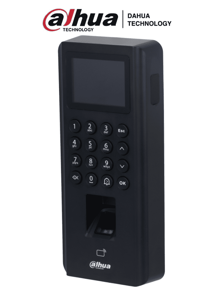 [DHT0700015] DAHUA ASI2212J-D - Control de Acceso de Huella y Tarjetas ID (EM)/ Pantalla de 2.4 Pulgadas/ Comunicacion TCP/IP/ P2P/ Soporte 5,000 Usuarios Tarjetas y Passwords/ 3000 Huellas/ 100,000 Registros/ 128 Periodos y Dias Festivos/