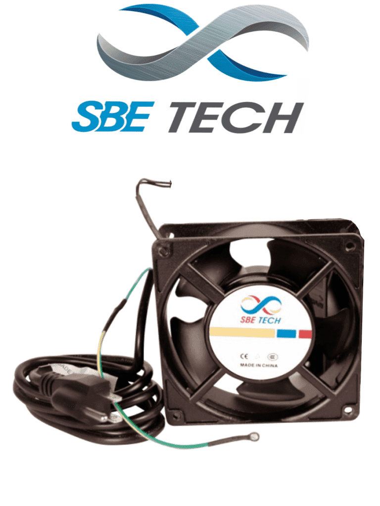 SBETECH J1VENTN127V - Extractor para gabinete / Compatible con gabinetes SBETECH / Color negro / 110-127 VAC  / 42W 