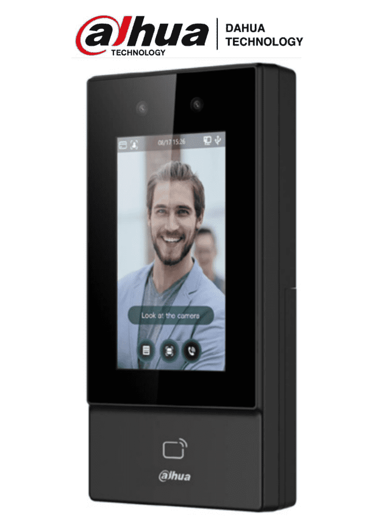DAHUA ASI6213S-D - Control de Acceso para Exterior con Reconocimiento Facial/ Pantalla Touch de 4.3 Pulgadas/ 6000 Usuarios, Rostros y Passwords/ 10,000 Tarjetas ID/ 50 Admin/ 300,000 Registros/ Comunicacion TCP/IP/ IP65/  #LoNuevo #SPLITE