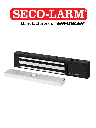 E941SB600PQ - Cerradura Electromagnética de 600 lb / Sensor de adherencia / LED de estado / Voltaje Dual 12/24 VDC / Homologada UL