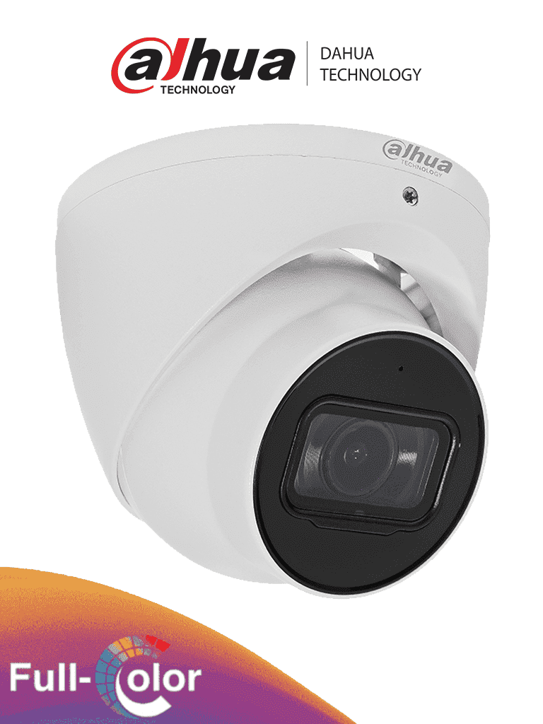 DAHUA HAC-HDW2249T-A - Cámara Domo FullColor de 2 Megapixeles/ FullColor y Starlight Sin LEDS/ Serie Pro/ Lente de 3.6 mm 89.5 Grados de Apertura/ Micrófono Integrado/ WDR Real 120 dB/ IP67/ #LoNuevo