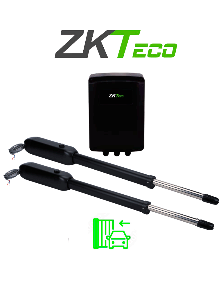 ZKSW400DC - KIT DE PISTONES ALUMINIO ANTIOXIDANTE / PARA PUERTAS ABATIBLES CON DOBLE SERVICIO / SOPORTA 400 KG POR PUERTA / FÁCIL INSTALACIÓN / NO REQUIERE TRABAJOS DE SOLDADURA ADICIONALES / ACCESORIOS DE MONTAJE INCLUIDOS