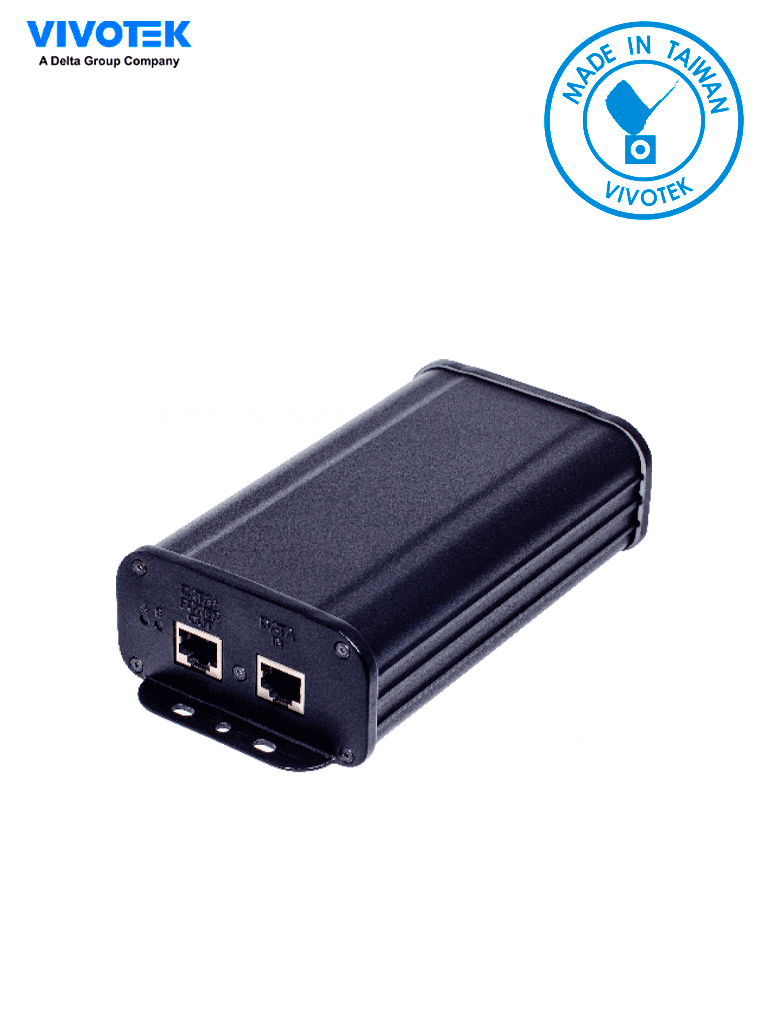 [VIV084008] VIVOTEK AP-GIC-010A-060 - Inyector  PoE Gigabit para alimentar camaras IP, 1 puerto, UPoE,  Hasta 60W, Interiores