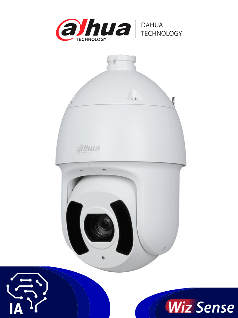 [DHT0060059] DAHUA DH-SD6CE445GB-HNR PTZ IP de 4MP / Starlight./ Zoom óptico de 45x/ IR hasta 250 m/ Autotracking 3.0/ Protección Perimetral/ Detección de rostros/ SMD 4.0/  Quick Pick/ IP67/ IK10