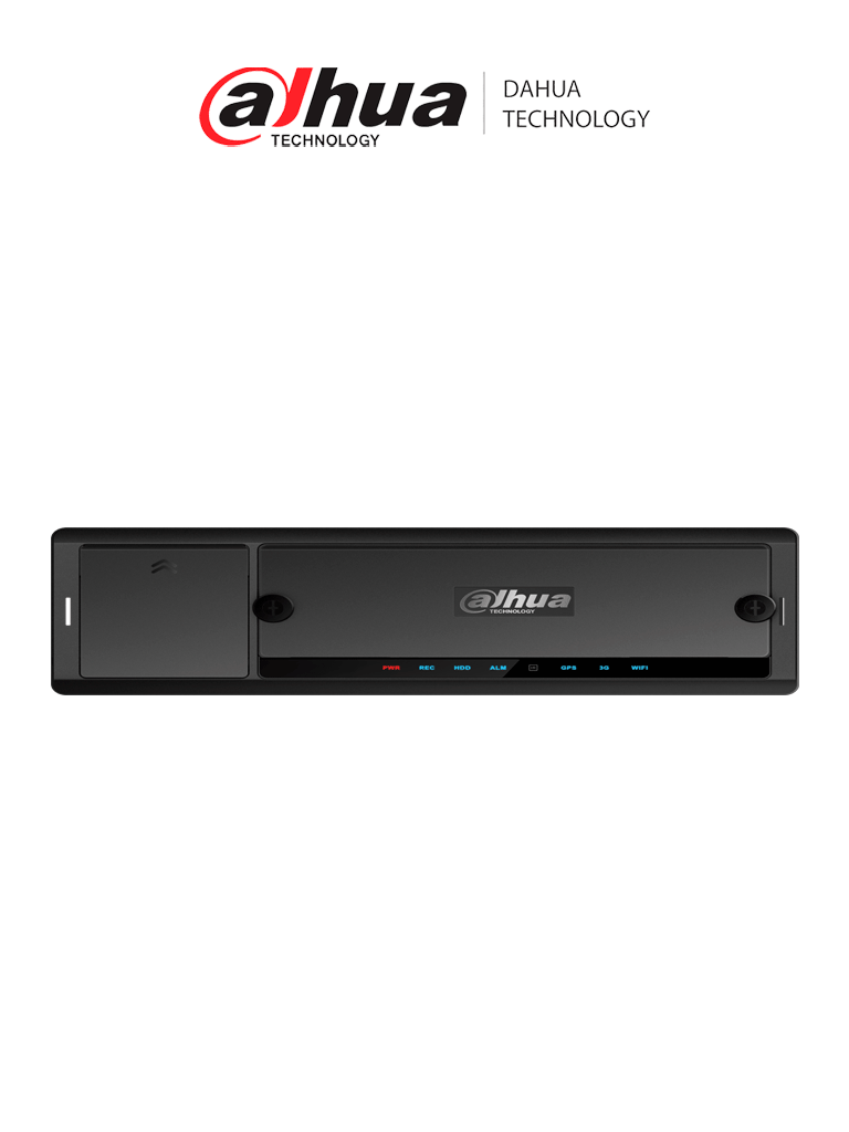 DAHUA MNVR8208-GFWI - NVR Movil de 8 Canales con Inteligencia Artificial/ 8 Puertos PoE/ Incluye GPS/ WiFi/ 4G/ Soporta 2 Discos Duros de 2.5 Pulgadas/ Soporta Reconocimiento Facial y Reconocimiento de Placas (ANPR)/ PROYECTOS