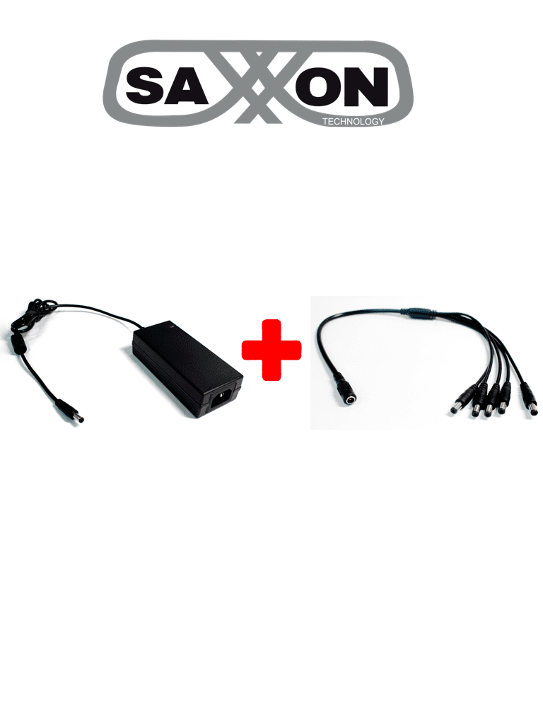 [SXN2290003] SAXXON PSU1205DPAQ2 - Paquete de fuente de poder y divisor de energia / 12 V DC / 5 A MP