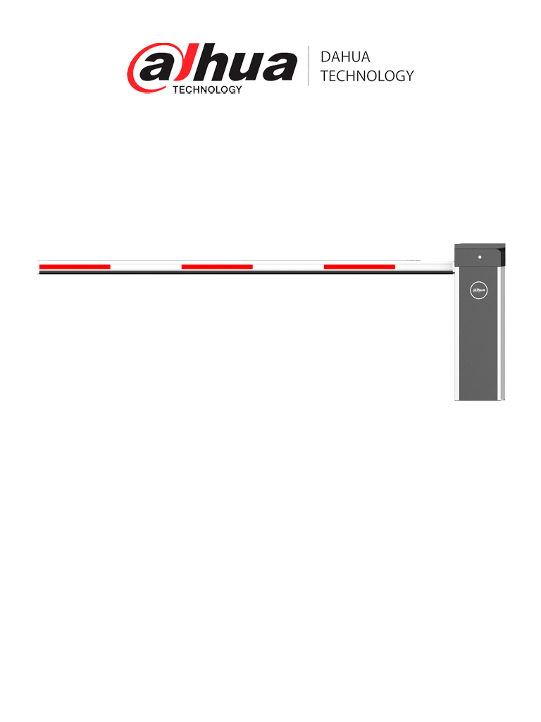 Dahua IPMECD-0232-RM30 Barrera Vehicular Derecha/ Servo Motor/ Tiempo de apertura ajustable a 1S/ 5 Millones de Ciclos/ Compatible con Radar/Sensor de Masa/ Soporta brazos Dahua de 3 Mts y 4 Mts/No Incluye Brazo