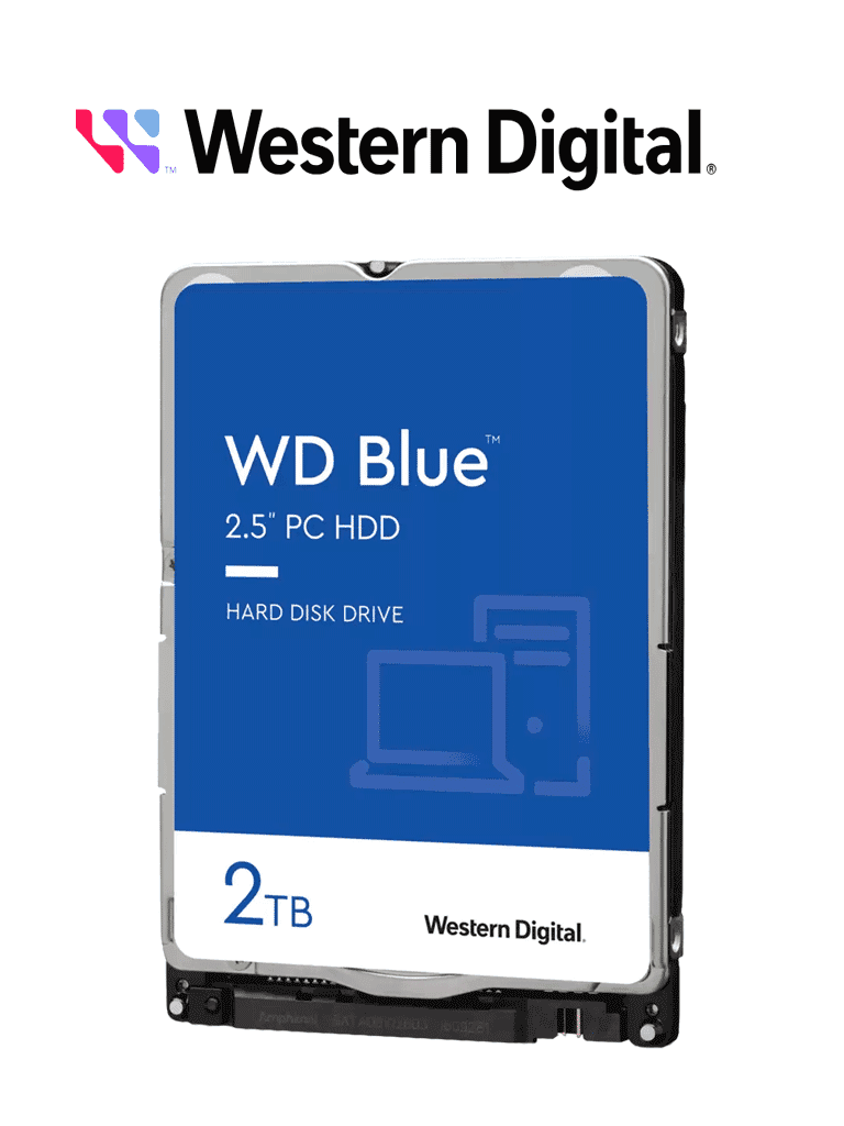 WESTERN DIGITAL WD20SPZX - Disco duro Interno de 2TB / Serie Blue  /Formato 2.5" / Sata 6GB/s / 5400 RPM  