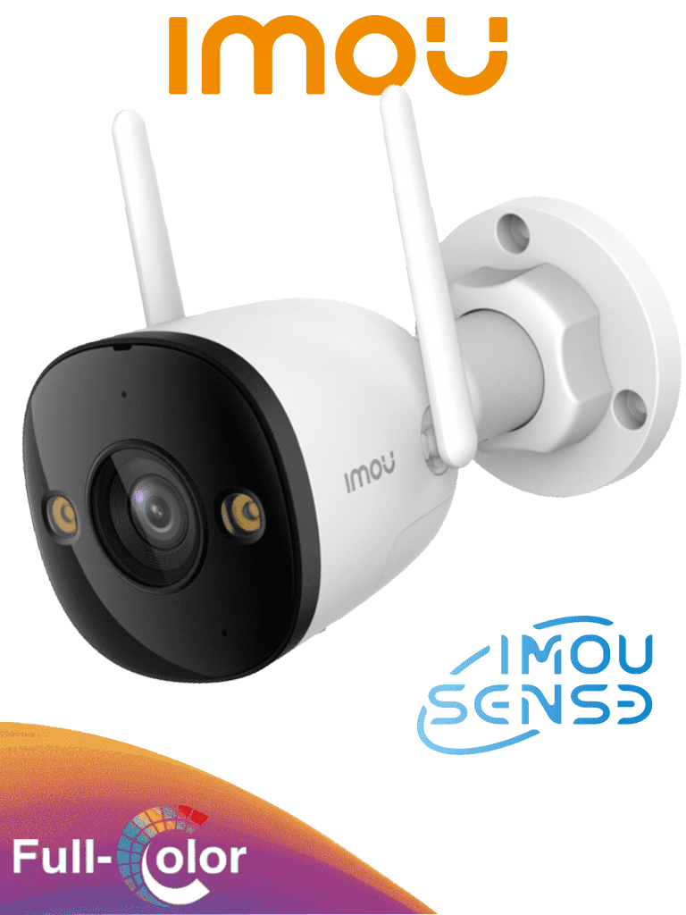 [DHT0150038] IMOU Bullet 3 5MP - Cámara IP Bullet WiFi de 5MP, Full Color, con IMOU Sense, visión nocturna inteligente, audio bidireccional, disuasión activa, 108° de visión, IR 30m, H.265, IP67 y ranura MicroSD. #LoNuevo #LoNuevo
