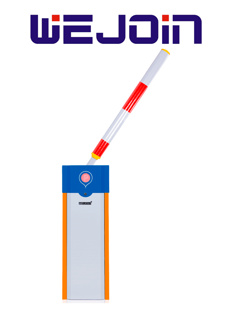 WEJOIN WJCB101VFHL13SR - Barrera Vehicular Izquierda Alto Flujo / Motor 24VDC / Brazo Octagonal de 3 metros abatible / Velocidad de 1 segundo / Dirección ajustable
