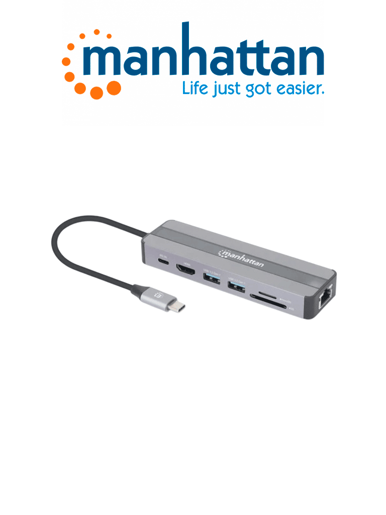 MANHATTAN 177344 - Extensor VGA Cat5/ 5e/6 / Extiende las señales de audio y vídeo hasta 300 m