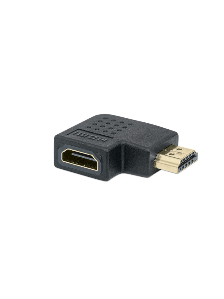 [MAN0580003] MANHATTAN 353489 - Adaptador HDMI HDMI A Hembra a A Macho, ángulo izquierdo de 90°