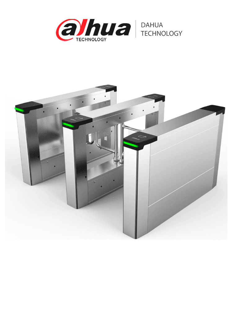 [DHT0930005] DAHUA DHI-ASGB611K-R - Swing Barrier (Barrera Medio Cuerpo) Derecha/ Servo Motor/ 12 Pares IR/ 20-60 Personas por Minuto/Apertura ajustabel 0.5s-1.6s/ Carril de 600mm/Exterior Protegido-Interior/ Compatible con DHI-ASGB610K-L y DHI-ASGB621K-D