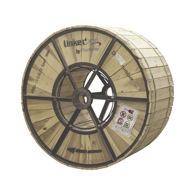 [198746] Carrete de 4 km de Fibra Óptica Aérea (ADSS) G.652D, Monomodo de 24 Hilos, Exterior, Span 200, Loose Tube