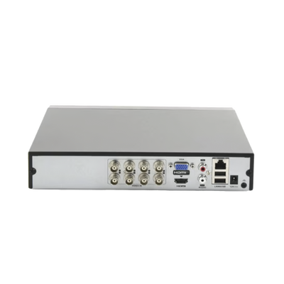 DVR 8 Canales TurboHD + 8 Canales IP / 8 Megapíxel (4K) / Audio por Coaxitron / ACUSENSE Lite / 1 Bahía de Disco Duro / H.265+ / Salida de Video en 4K
