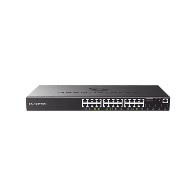 [213484] Switch Gigabit Administrable / 24 puertos 10/100/1000 Mbps + 4 Puertos SFP Uplink / Compatible con GWN Cloud.